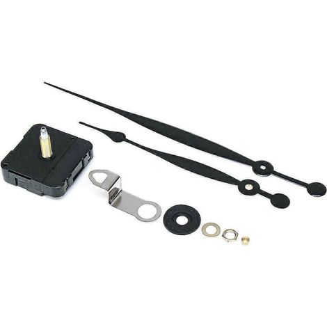 Kit de mécanisme d'horloge murale à monter soi-même, comprenant un mouvement et des aiguilles.