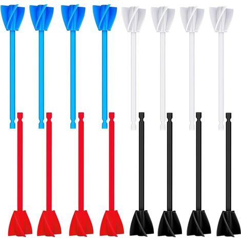 16 Pièces de Mélangeur de Résine, Accessoire de Perceuse de Mélangeur de Peinture en Plastique Réutilisable, Mélangeur de Peinture de Perceuse en Résine Helix pour Perceuse (1/5)