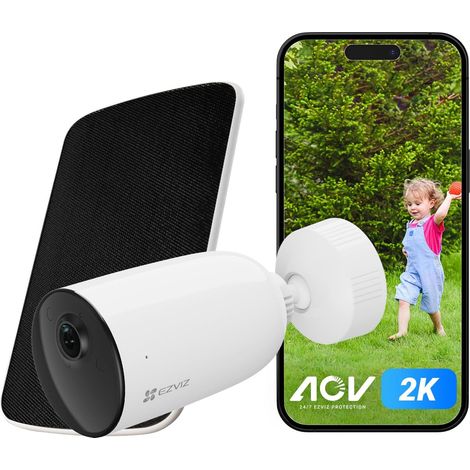 2K Caméra Surveillance WiFi Extérieure sans Fil CB3 Kit (1/5)