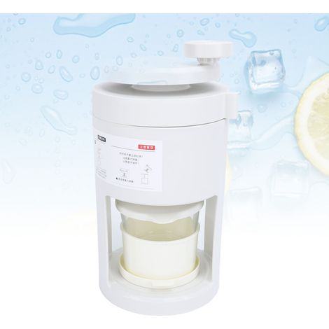 Máquina manual para hacer cubitos de hielo con vaso para batidos y cuchilla 40CR13 – Máquina compacta para hacer conos de hielo para uso doméstico [ABS+40CR13, 950 g, varias piezas] (1/5)