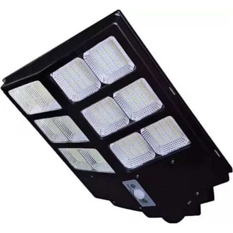 TrAdE Shop Traesio - Lampione Stradale Lampada A Led Da 600w Con Pannello Solare Telecomando Ip65 Uso Esterno - (1/5)