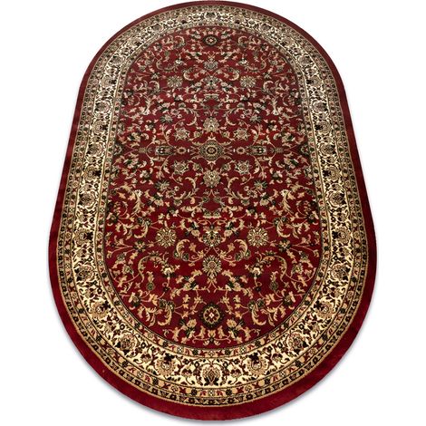 Tappeto ROYAL ADR ovale disegno 1745 chiaretto red 150x250 cm