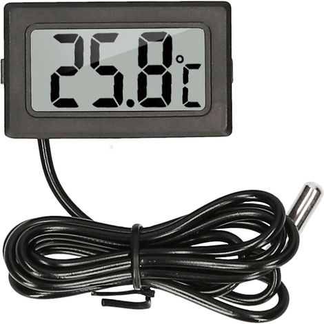 Digitales LCD-Aquarienthermometer mit wasserdichter NTC-Sonde -50 °C bis 110 °C
