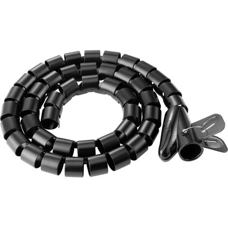 SpeaKa Professional Tube guide-câbles Polyuréthane (PE) noir flexible (Ø x L) 25 mm x 1 m 1 pc(s) SP-13402972 Y374123 (1/5)