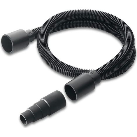 Pour kit d'aspiration Krcher pour outils électriques, tuyau d'aspiration flexible (1 m) avec adaptateur pour le raccordement à la buse d'échappement d'outils électriques, plastique (1/5)