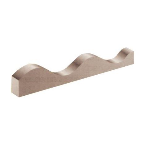LISTELLO X LAMINATO ONDULATO - LEGNO L.MT 2 ONDA MM 76X18 CF=PZ 50- 1 confezioni