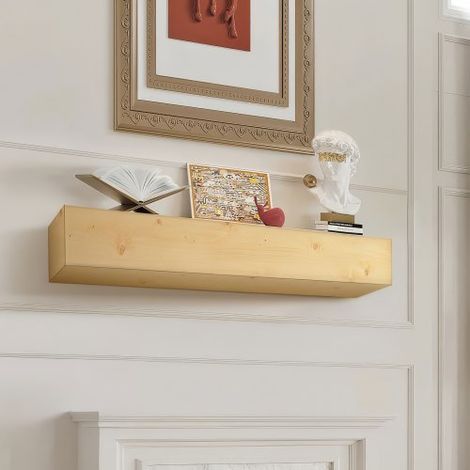 Étagère Flottante Murale de Cheminée - 152x20 - 3x15 - 24 cm (1/5)