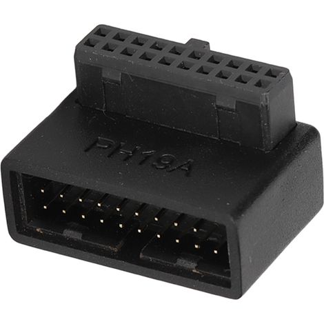 Adaptateur USB 3.0 90° à Circuit Imprimé Multicouche, Installation Facile, Connecteur d'Alimentation 19/20 Broches PH19A