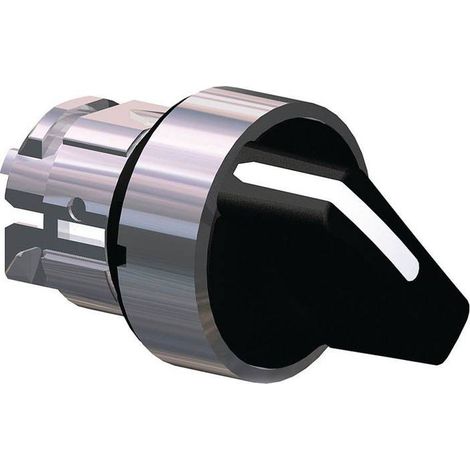 Cabeza selector negra maneta corta de Schneider  1 posición