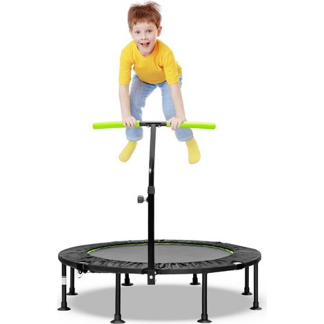 Mini-Trampolin mit verstellbarem Griff, faltbar, 110 cm