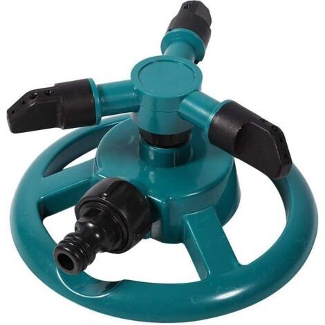 Arroseur de jardin rotatif 360° – 3 buses – Système d’irrigation par tuyau (1/5)