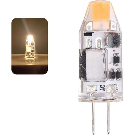Ampoule LED G4 2W 300LM Blanc Chaud 2700K-3100K, Non Dimmable, pour Lustre et Applique 12V AC/DC (1/5)