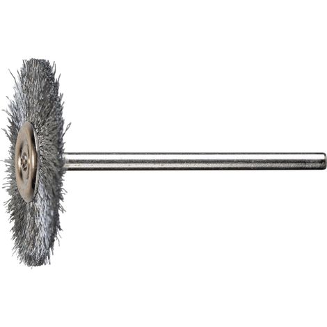 PFERD TOOLS Miniatur- Rundbürste RBU Ø32x2 mm Schaft-Ø3 mm Stahl-Draht-Ø0,10 10 Stk (1/4)