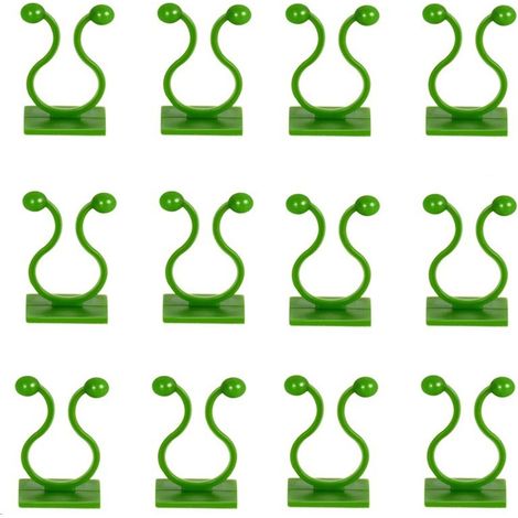 Plant Clips - Auto-Adhésifs pour Plantes Grimpantes - Fixation Murale Discrète sans Perçage - 60 Pièces (1/5)