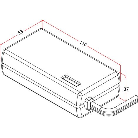 Alboy Trafo-Gleichrichter EA700 für meherer Motorschlösser 116x53x37 mm 12V DC