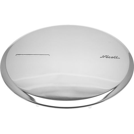 Nicoll – Capot métal chromé brillant pour bonde receveur de douche TURBOFLOW-XS – Finition élégante – Facilité d'entretien – Durabilité exceptionnelle