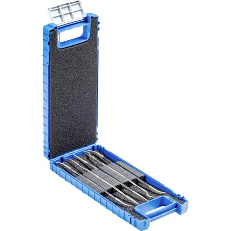 PFERD - Set di lime curvate diamantate, 5 pezzi, 150 mm, Grana: (1/2)