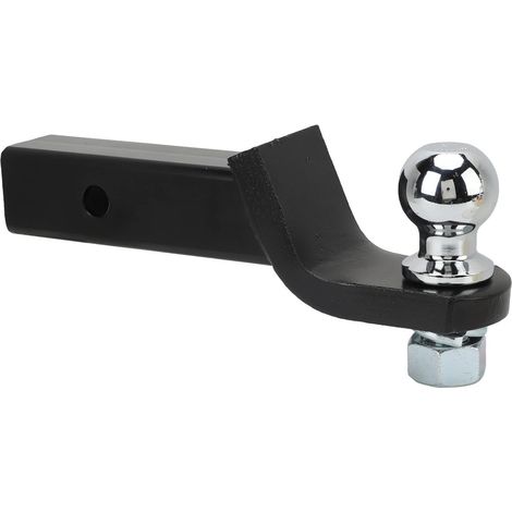 Direct supply of black welded square-mouth trailer hooks with ball heads and locks - hot selling (1/4)