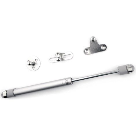 Pistón gas 150N hidráulico subida compás abatible 26,5cm plateado