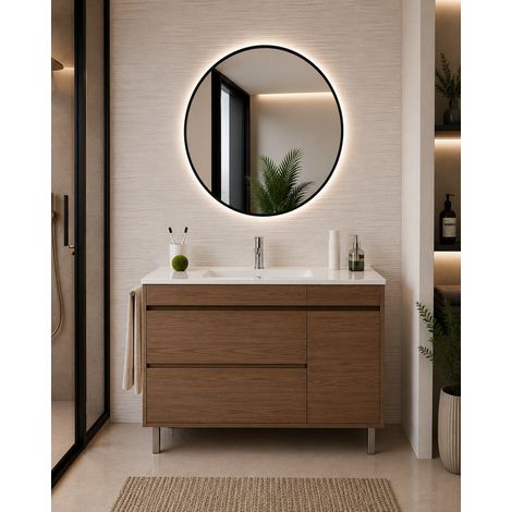 Mobile bagno con lavabo ORIGENBATH CAPRERA senza specchio 70x40 cm frassino tea (1/5)