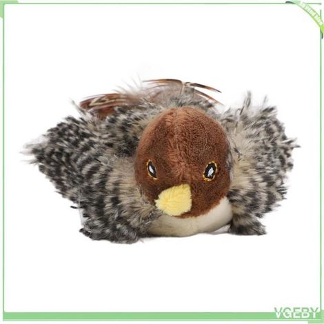 Jouet pour chat - FAFEICY - Oiseau simulé gazouillant - peluche électronique - 13x8 cm - interactif (1/5)