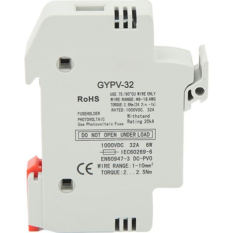 Boîtier de fusible CC GYPV-32 1P 32A 1000 V CC (1/5)
