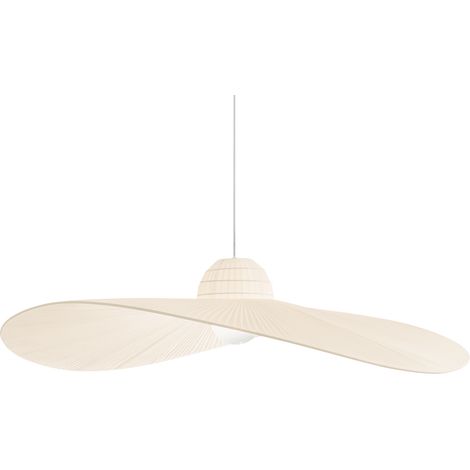 Sospensione Contemporanea Madame Tessuto Avorio 1 Luce E27 (1/2)