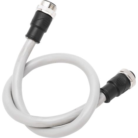 Câble dorsal 0,5m, filetage 7/8 pouce, connecteur 5 broches mâle-femelle, étanche universel pour rail motorisé et transport. (1/5)