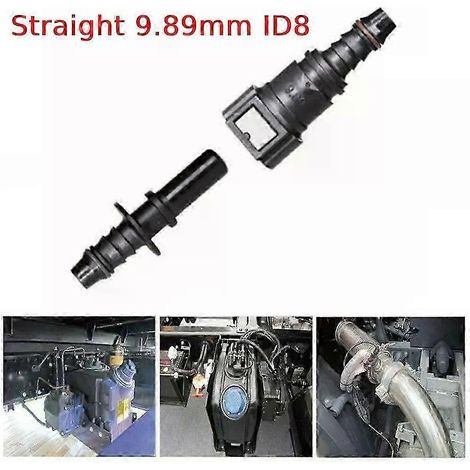 1 Pc Straight 7.89 Mm Id6 Auto Fuel Pipe Hose Joint Quick Release Fitting Set B1-7.89-id6 Straight Connector Auto Replacement( 9.89mm ID8) (1/5)
