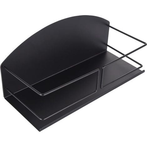 Estante magnético resistente: estante de almacenamiento magnético para cocina, baño y refrigerador, organizador de especias grande para refrigerador, alta resistencia, fácil de instalar, negro