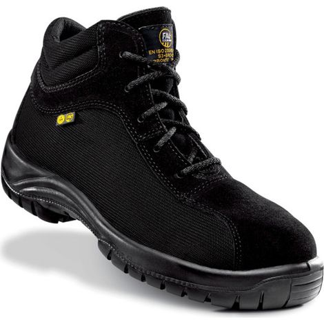 Bota de seguridad FAL IPR300 BRONTE TOP textil hidrofugada con suela doble densidad  S3+SRC+CI -EN 20345 35 Negro (1/2)