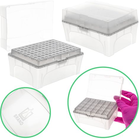 Boîte de rangement pour embouts de pipettes, capacité jusqu'à 50 µl (1/5)