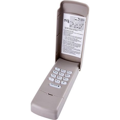 Tastiera universale cablata/wireless per apriporta da garage, compatibile con i telecomandi wireless 877MAX e 878MAX per apriporta da garage (1/5)
