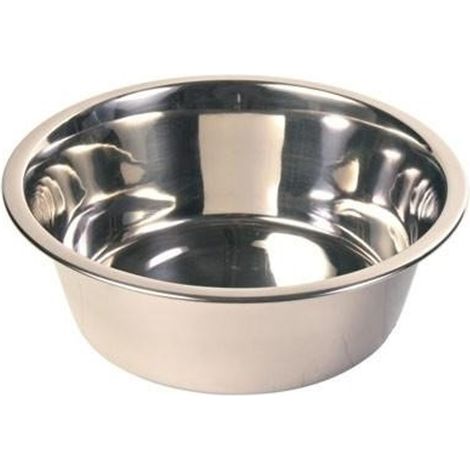 TRADE SHOP - Ciotola 28cm Contenitore Mangiatoia Per Cani Cane Gatto Animali Domestici In Alluminio Cibo Acqua -