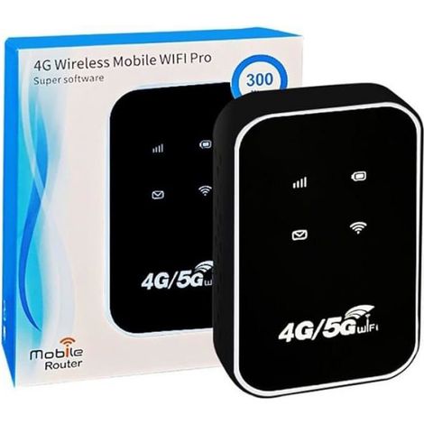 Routeur WiFi mobile léger 4G, point d'accès WiFi portable, dongle haut débit mobile pour voyage, maison(blanc) (1/5)