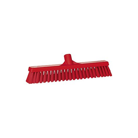 Escoba  anchura 410 mm  blanda / dura  UE 10 unid  rojo