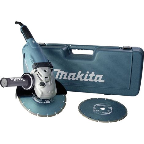 Makita GA9020RFK3 Amolatrice angolare da 230 mm, 2200W, con 2 dischi diamantati, valigetta, avvio morbido (1/5)