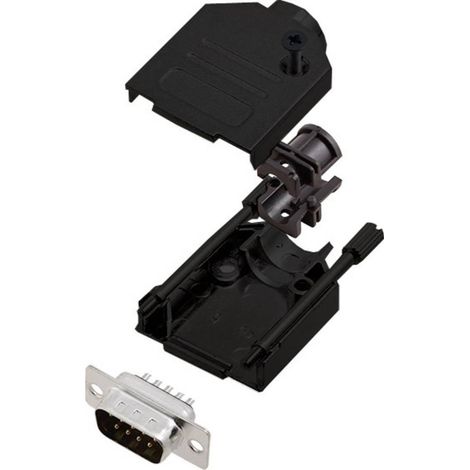 Encitech DTZK09-BK-DMP-K conector SUB-D macho de 9 pines