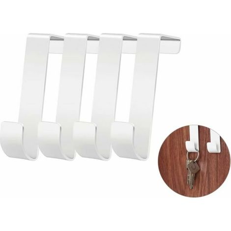 4pcs Crossing Hook Single Hook simple Nordic Style for Suspension of backpacks, Keys (1/5)