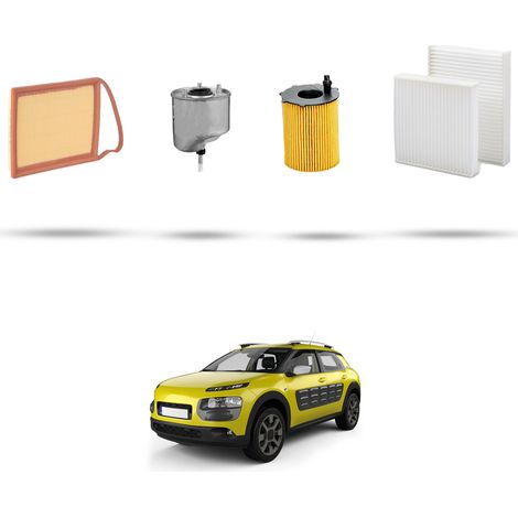 Kit tagliando 4 filtri compatibile con Citroen C4 Cactus 1.6 Hdi 68kw dal 2014 (1/5)