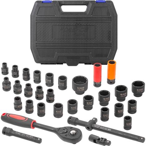 Set di chiavi a bussola a impatto da 1/2" (32 pezzi) (1/5)