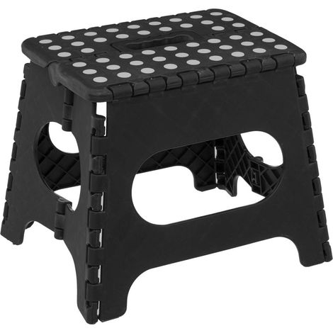 5Five Simply Smart – Marchepied pliant h27 – Polypropylène noir – Hauteur 33cm – Largeur 26.7cm – Charge maximale 150kg – Rangement facile