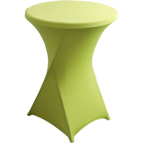 Housse De Table Haute Extensible En Spandex - 80 x 110 cm - Pour Tables De Bar Et Cocktails - Usage Événementiel Intérieur Extérieur - 1 Pièce (1/5)