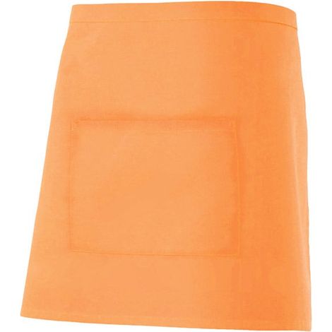 Delantal Corto Con Bolsillo NARANJA CLARO U