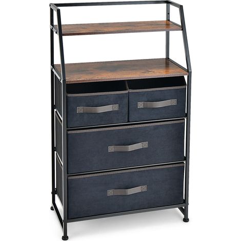 Chest of Drawers Free Standing Floor Storage Dresser Large Bedroom Cabinet (1/5)