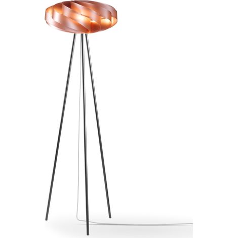 Piantana Moderna Flat Polilux ® Rame E Metallo 1 Luce E27 (1/2)