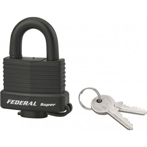 Cadenas à clé SP, anti-corrosion, 40mm, gainé PVC, anse inox, 2 clés - SP
