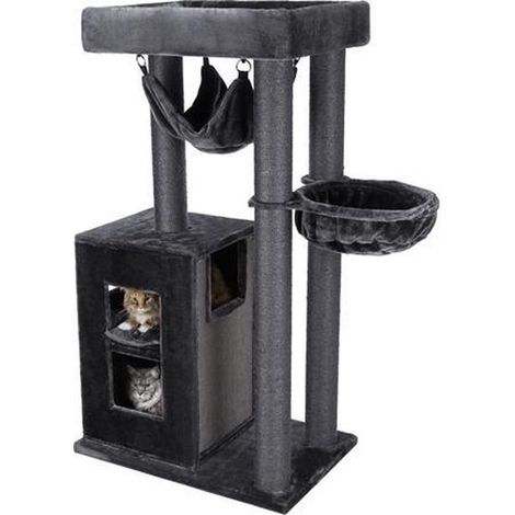 Arbre à chat XXL amadeus 163 cm, anthracite (1/5)