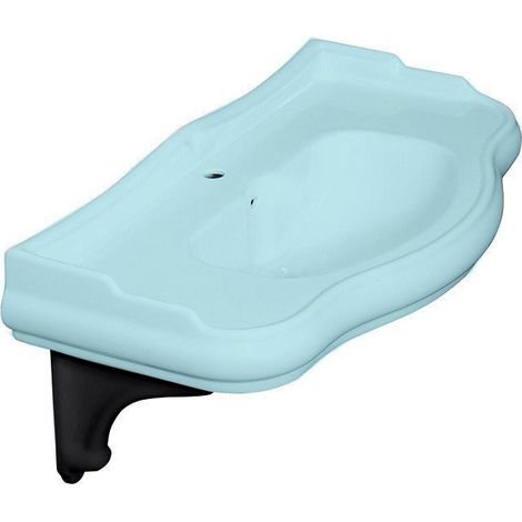 Support de lavabo en céramique RETRO pour 105001, noir mat (1/2)