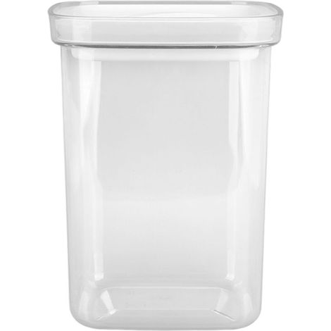 Boîte de Rangement Alimentaire Hermétique 1300ml pour Céréales, Riz et Aliments Secs - Transparente avec Couvercle